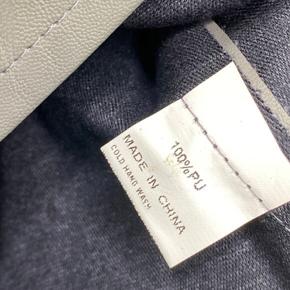 LF Mint Vanilla Dark Grey Faux Leather Studded Mini Skirt Women's Size 10 NWT - Picture 3 of 5